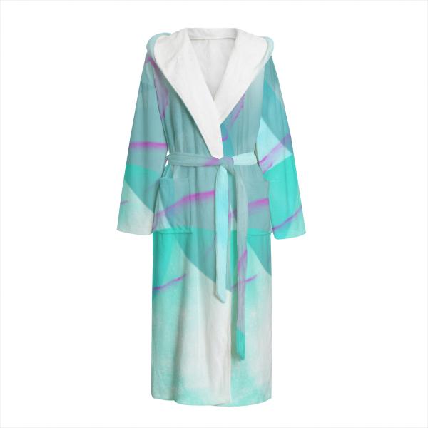 Bunter Bademantel Kalli aus Flanell – flauschig & farbenfroh, Größen S–2XL